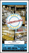 Simonsen's Menu